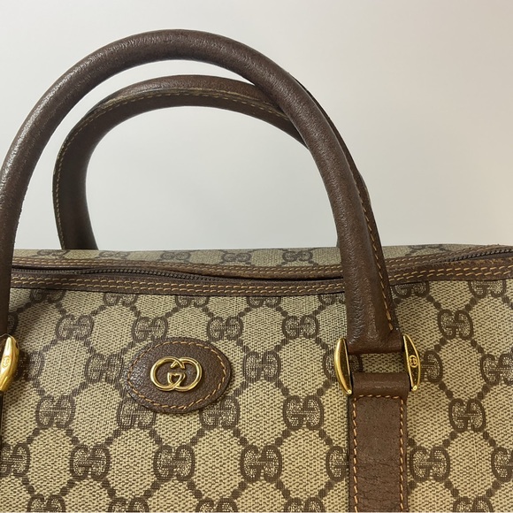 Authentic Gucci Interlocking GG Monogram Boston Doctor Satchel - Picture 4 of 7